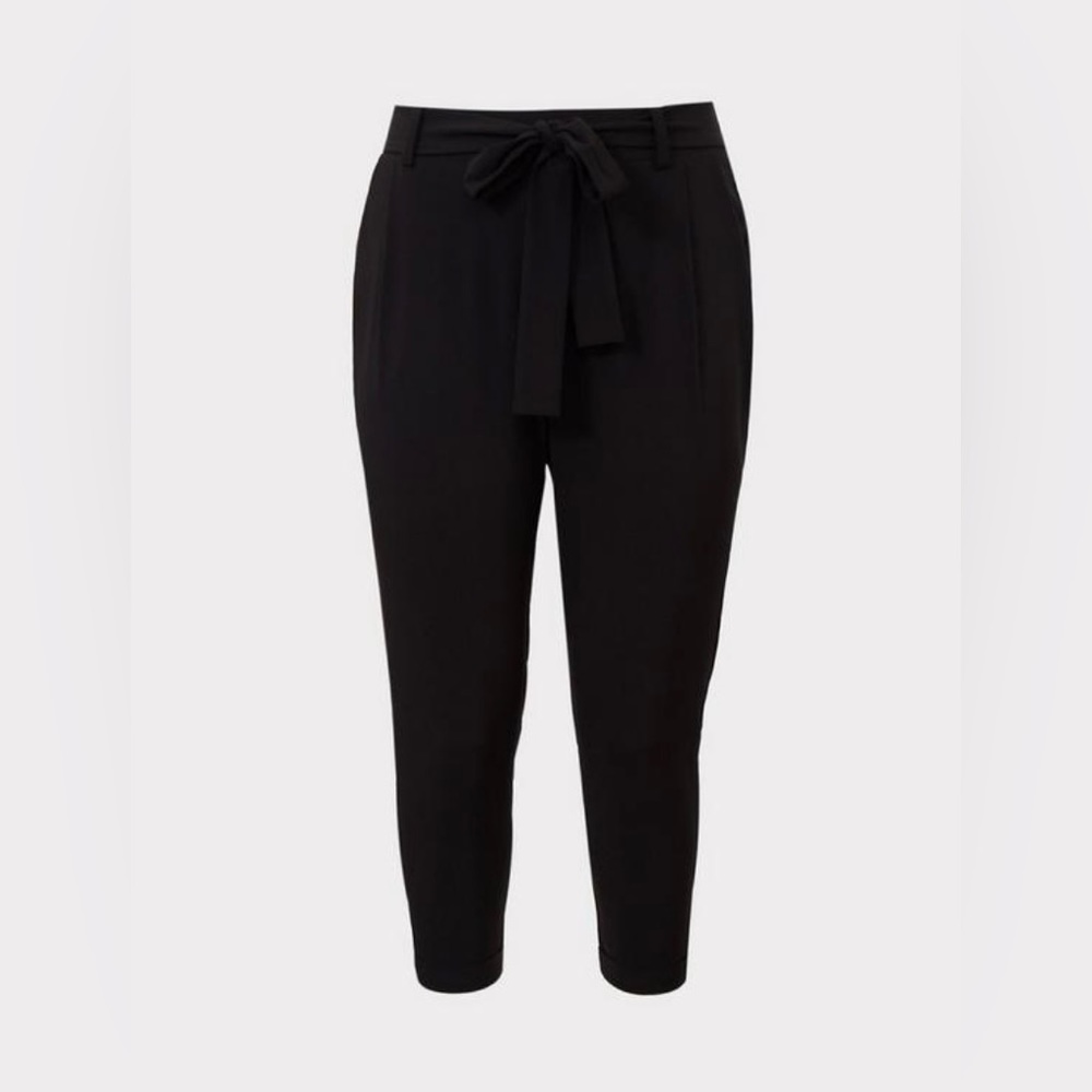 Torrid - Black Crepe / Tie Front / Pull-on Pant, Size 5